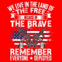 Red Friday Remember Everyone Deployed USA Flag Military Tank Top