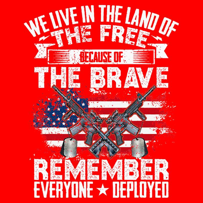 Red Friday Remember Everyone Deployed USA Flag Military Tank Top