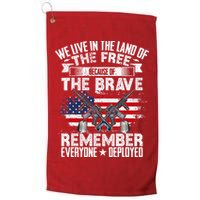 Red Friday Remember Everyone Deployed USA Flag Military Golf Towel