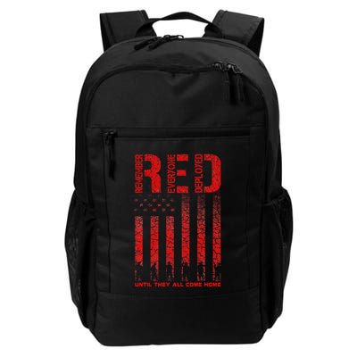 Red Friday Remember Everyone Deployed Every Friday Veterans Daily Commute Backpack