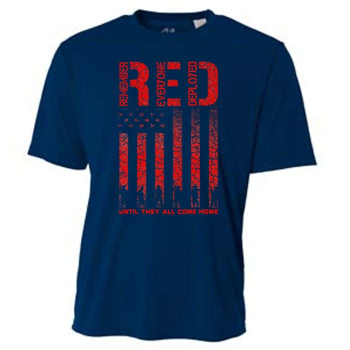 Red Friday Remember Everyone Deployed Every Friday Veterans Cooling Performance Crew T-Shirt