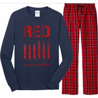 Red Friday Remember Everyone Deployed Every Friday Veterans Long Sleeve Pajama Set