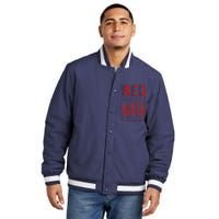 Red Friday Remember Everyone Deployed Every Friday Veterans Insulated Varsity Jacket