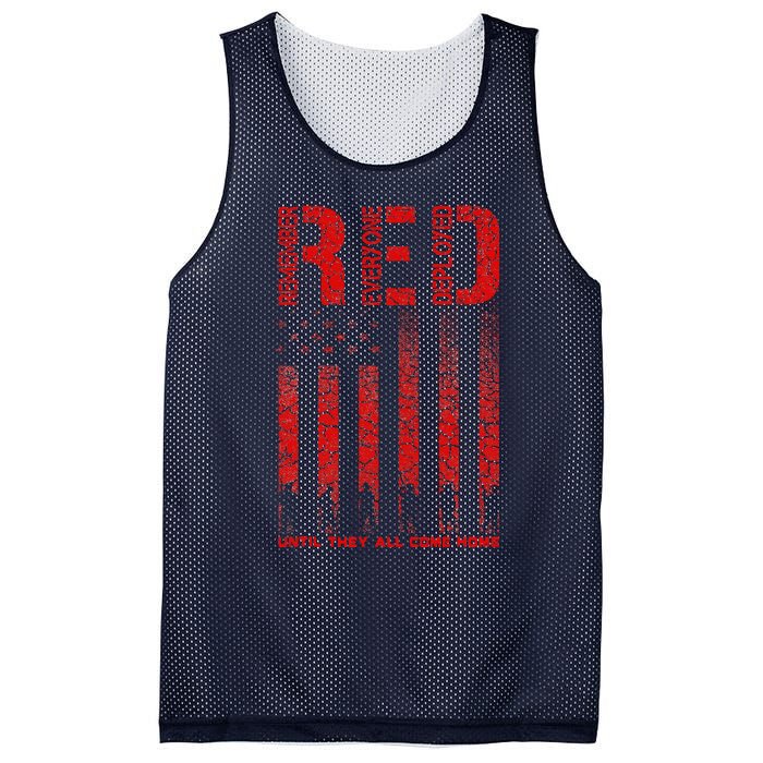 Red Friday Remember Everyone Deployed Every Friday Veterans Mesh Reversible Basketball Jersey Tank