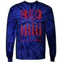 Red Friday Remember Everyone Deployed Every Friday Veterans Tie-Dye Long Sleeve Shirt