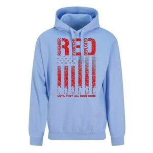 Red Friday Remember Everyone Deployed Every Friday Veterans Unisex Surf Hoodie