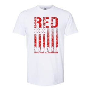 Red Friday Remember Everyone Deployed Every Friday Veterans Softstyle CVC T-Shirt