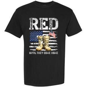 RED Friday Remember Everyone Deployed Every Friday Veterans Garment-Dyed Heavyweight T-Shirt