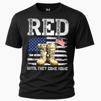 RED Friday Remember Everyone Deployed Every Friday Veterans Cooling Performance Crew T-Shirt