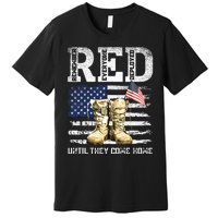 RED Friday Remember Everyone Deployed Every Friday Veterans Premium T-Shirt