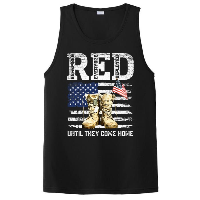 RED Friday Remember Everyone Deployed Every Friday Veterans PosiCharge Competitor Tank