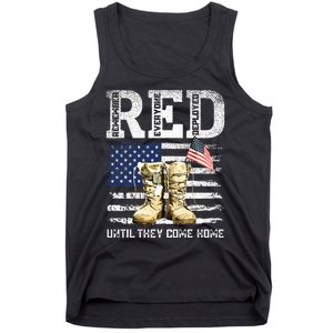 RED Friday Remember Everyone Deployed Every Friday Veterans Tank Top