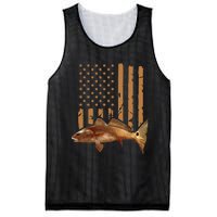 Redfish Fishing Red Drum Tailing Usa American Flag Fisherman Mesh Reversible Basketball Jersey Tank