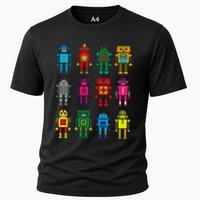 Robot Funny Robot Technology Cooling Performance Crew T-Shirt