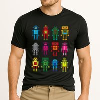 Robot Funny Robot Technology Cooling Performance Crew T-Shirt