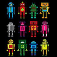 Robot Funny Robot Technology Drawstring Bag