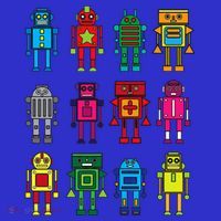 Robot Funny Robot Technology Full-Length Apron With Pockets