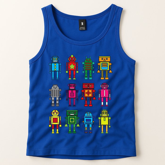 Robot Funny Robot Technology Tank Top