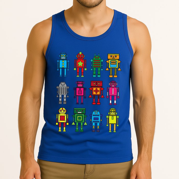 Robot Funny Robot Technology Tank Top