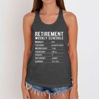 Retired Funny Retirement Gift Women's Knotted Racerback Tank