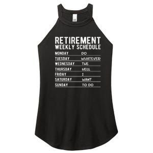 Retired Funny Retirement Gift Women's Perfect Tri Rocker Tank