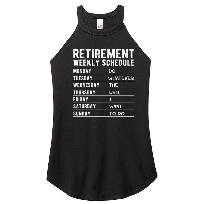 Retired Funny Retirement Gift Women's Perfect Tri Rocker Tank