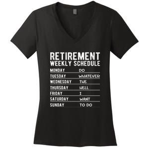 Retired Funny Retirement Gift Women's V-Neck T-Shirt