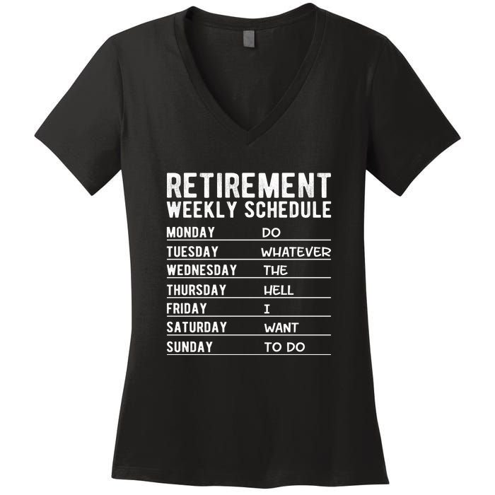 Retired Funny Retirement Gift Women's V-Neck T-Shirt