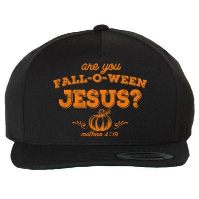 Retro Fall Religious Bible Matthew Are You Falloween Jesus Wool Snapback Cap