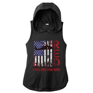 RED Friday Remember Everyone Deployed US Flag Military Army Ladies PosiCharge Tri-Blend Wicking Draft Hoodie Tank