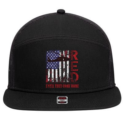 RED Friday Remember Everyone Deployed US Flag Military Army 7 Panel Mesh Trucker Snapback Hat