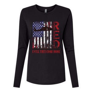 RED Friday Remember Everyone Deployed US Flag Military Army Womens Cotton Relaxed Long Sleeve T-Shirt