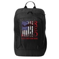 RED Friday Remember Everyone Deployed US Flag Military Army City Backpack