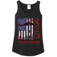 RED Friday Remember Everyone Deployed US Flag Military Army Ladies Essential Tank