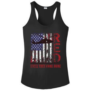 RED Friday Remember Everyone Deployed US Flag Military Army Ladies PosiCharge Competitor Racerback Tank