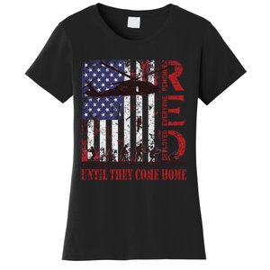 RED Friday Remember Everyone Deployed US Flag Military Army Women's T-Shirt