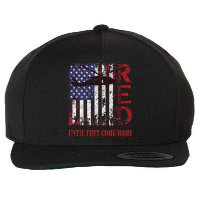 RED Friday Remember Everyone Deployed US Flag Military Army Wool Snapback Cap