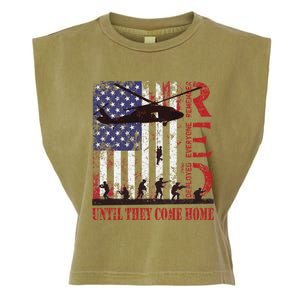 RED Friday Remember Everyone Deployed US Flag Military Army Garment-Dyed Women's Muscle Tee