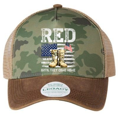 Red Friday Remember Everyone Deployed Every Friday Veterans Legacy Tie Dye Trucker Hat