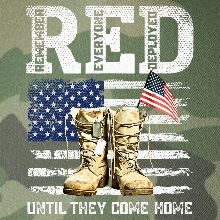 Red Friday Remember Everyone Deployed Every Friday Veterans Legacy Tie Dye Trucker Hat