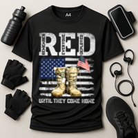 Red Friday Remember Everyone Deployed Every Friday Veterans Performance Shirt