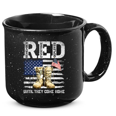 Red Friday Remember Everyone Deployed Every Friday Veterans 15oz Campfire Ceramic Mug
