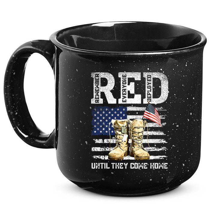 Red Friday Remember Everyone Deployed Every Friday Veterans 15oz Campfire Ceramic Mug