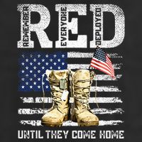 Red Friday Remember Everyone Deployed Every Friday Veterans Beanie