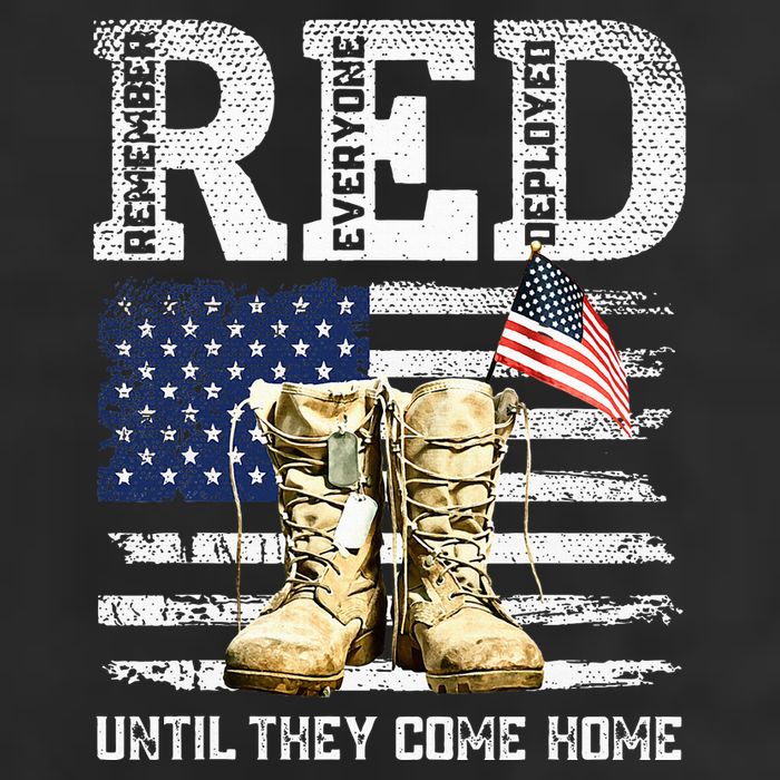 Red Friday Remember Everyone Deployed Every Friday Veterans Beanie