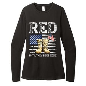 Red Friday Remember Everyone Deployed Every Friday Veterans Womens CVC Long Sleeve Shirt