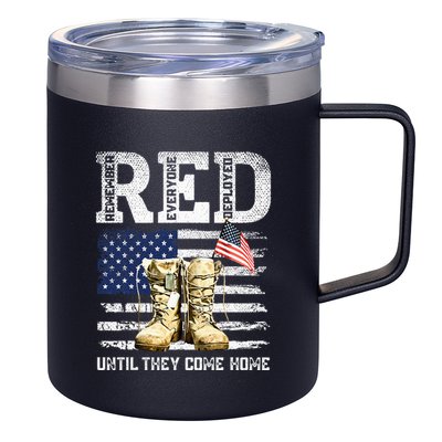 Red Friday Remember Everyone Deployed Every Friday Veterans 12oz Stainless Steel Coffee Mug