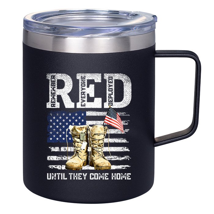 Red Friday Remember Everyone Deployed Every Friday Veterans 12oz Stainless Steel Coffee Mug