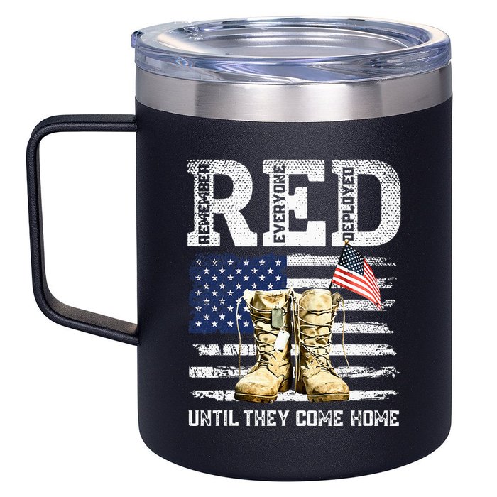 Red Friday Remember Everyone Deployed Every Friday Veterans 12oz Stainless Steel Coffee Mug