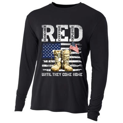 Red Friday Remember Everyone Deployed Every Friday Veterans Cooling Performance Long Sleeve Crew